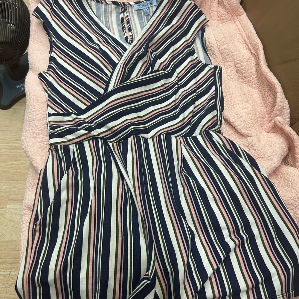 Striped Sleeveless Dress